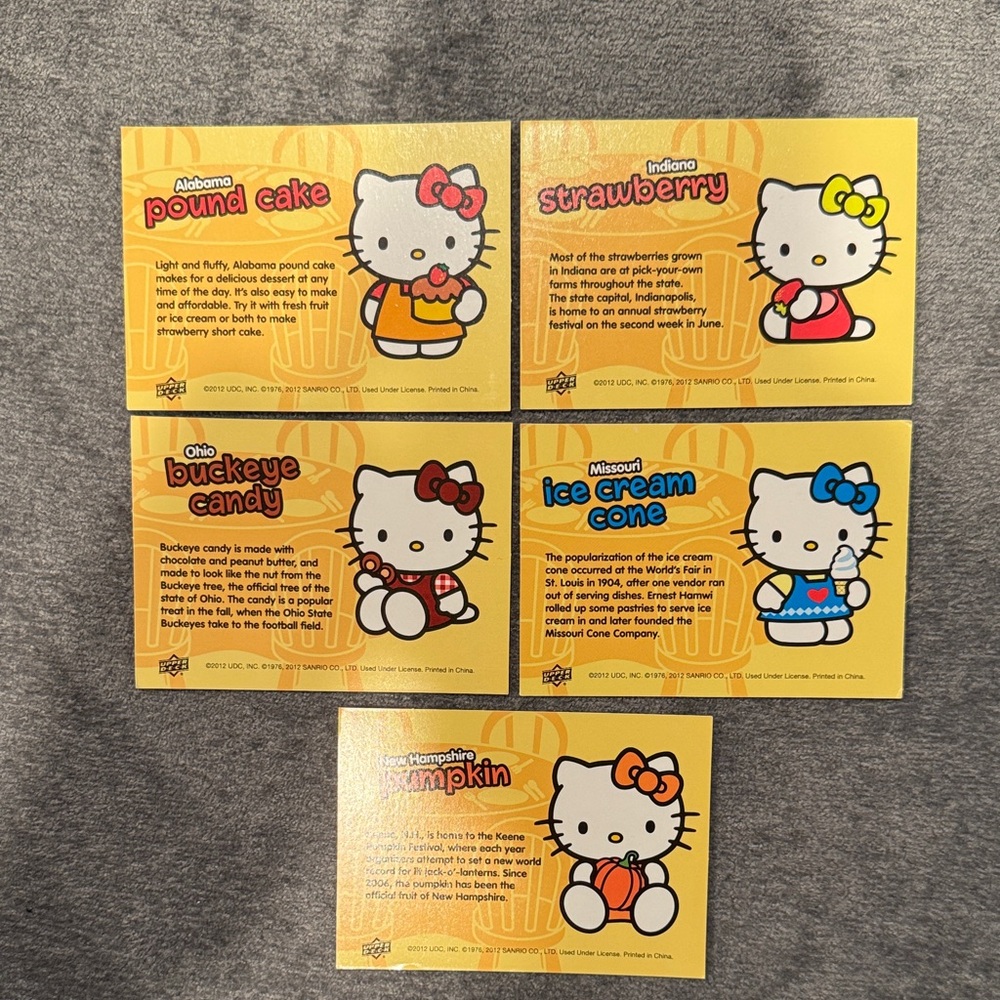 Hello Kitty Collectible Scratch and Sniff Cards Set